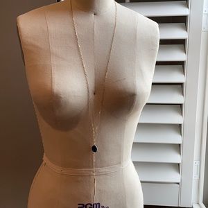 Vineyard Haven extra long necklace w blue gem